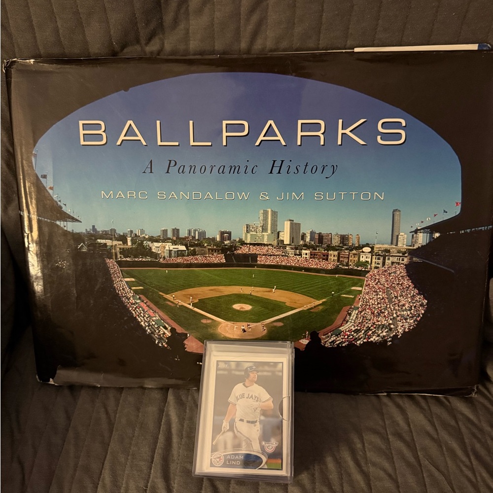Ballparks: A Panoramic History Book and Baseball/Football Trading Cards